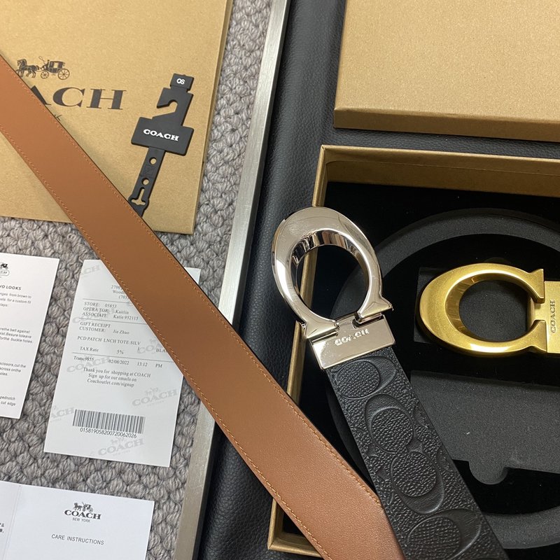 코치 Coach 교체 가능 버클 로고 벨트 001-219599