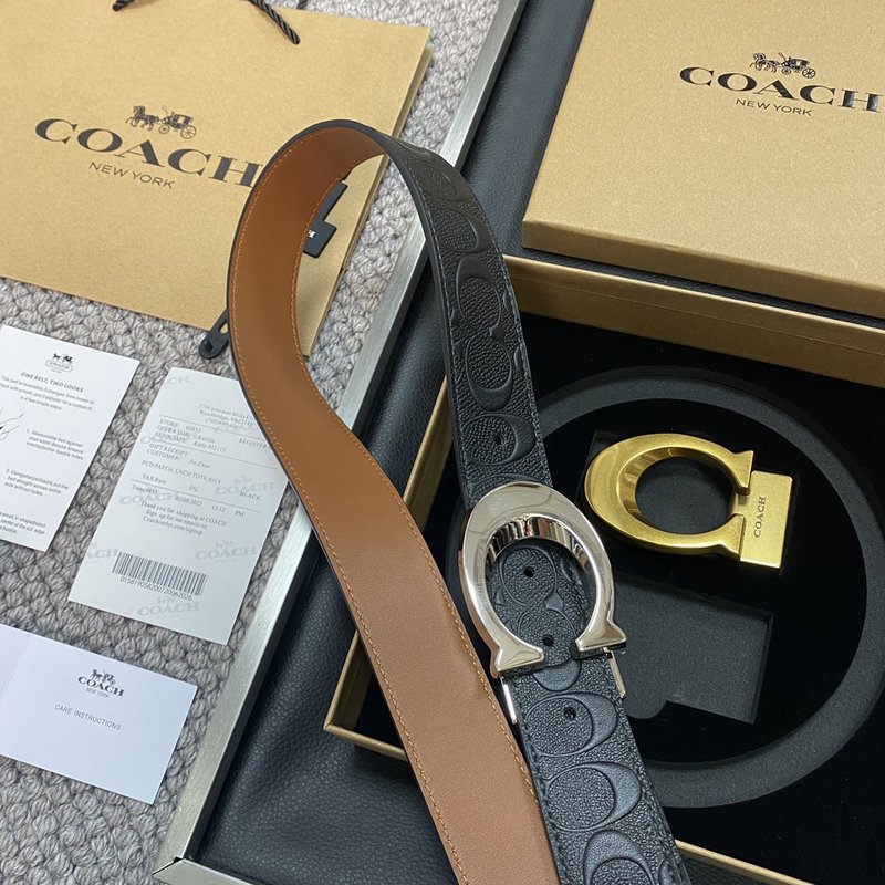 코치 Coach 교체 가능 버클 로고 벨트 001-219599