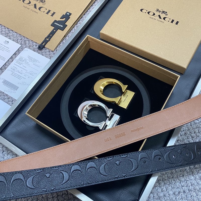 코치 Coach 교체 가능 버클 로고 벨트 001-219599