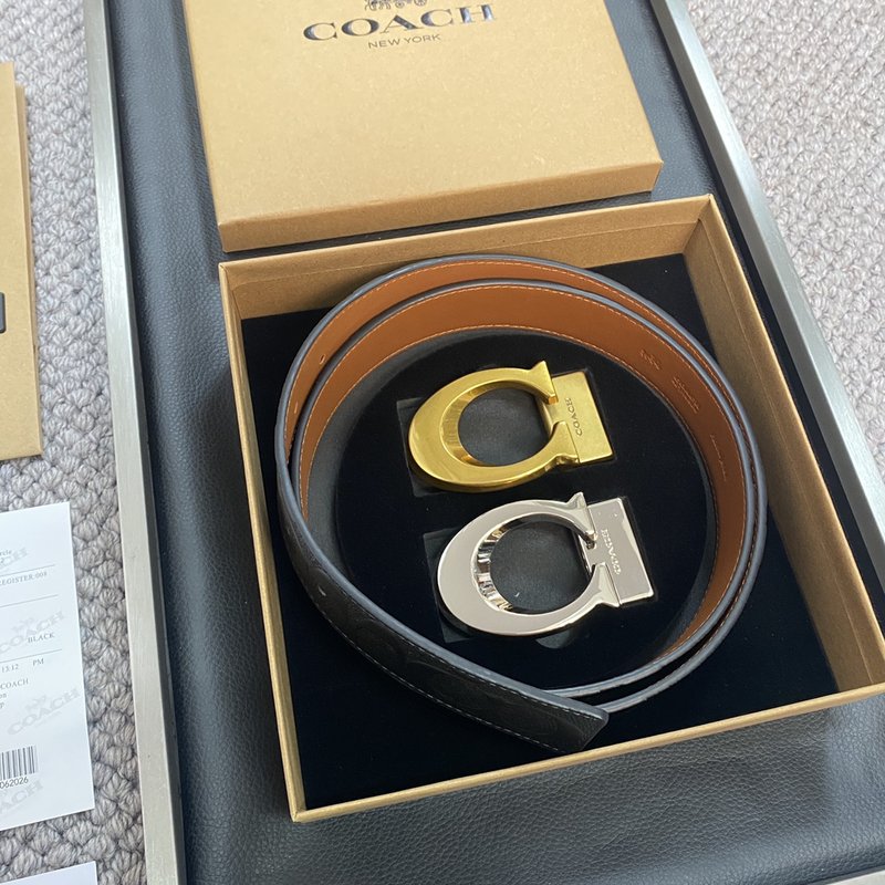 코치 Coach 교체 가능 버클 로고 벨트 001-219599