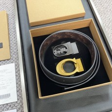 COACH 코치 블랙 교체형 벨트 3.5cm 001-219600