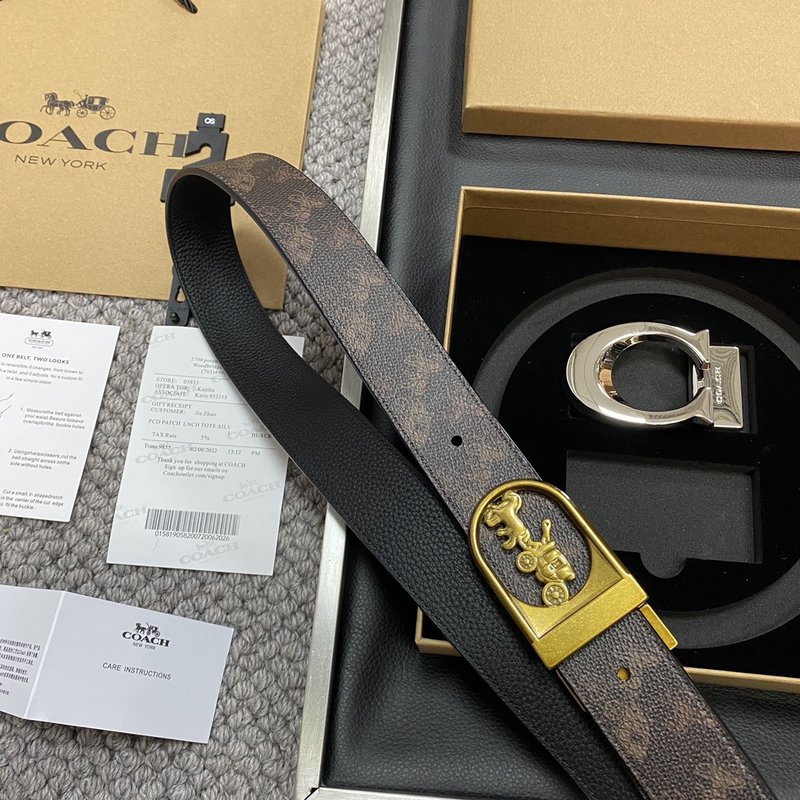 COACH 코치 시그니처 벨트 교체형 버클 3.5cm 001-219601
