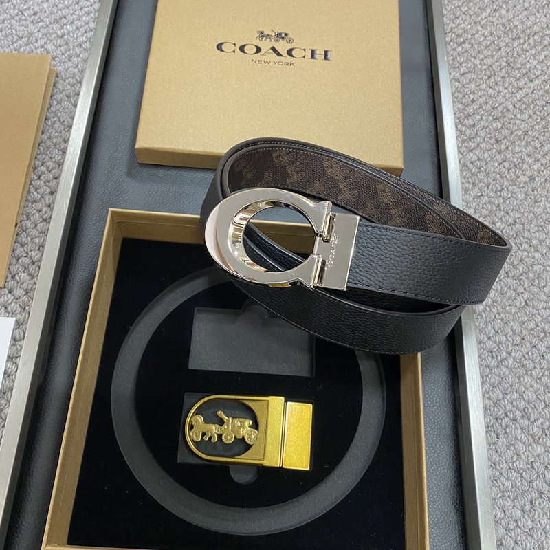 COACH 코치 시그니처 벨트 교체형 버클 3.5cm 001-219601
