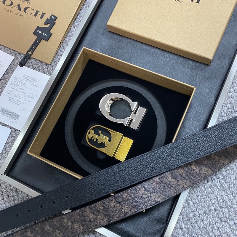 COACH 코치 시그니처 벨트 교체형 버클 3.5cm 001-219601