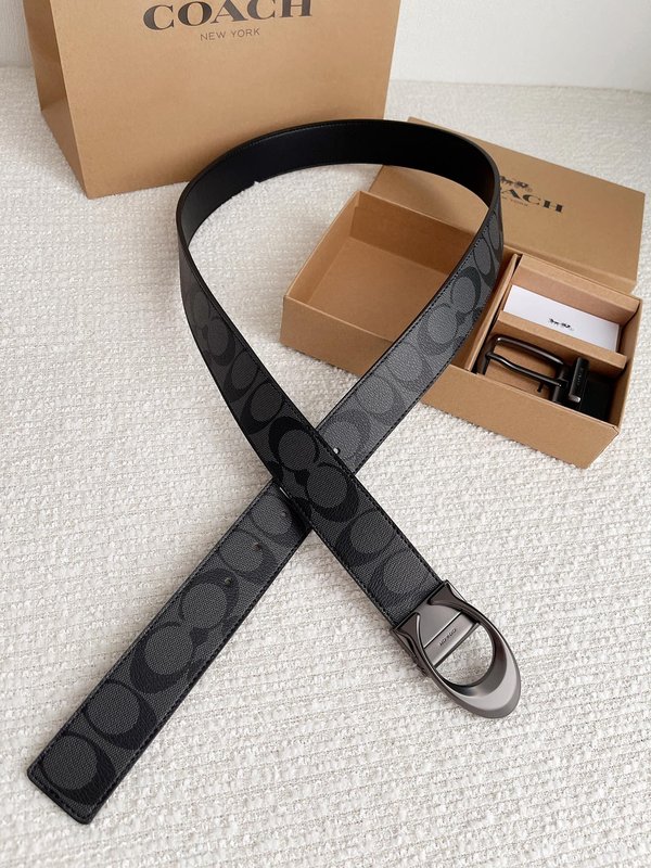 코치 3.7cm 더블 버클 벨트 001-219604