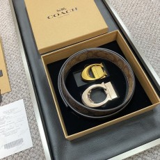 코치 패션 버클 핀 버클 교체 가능한 벨트 001-219606