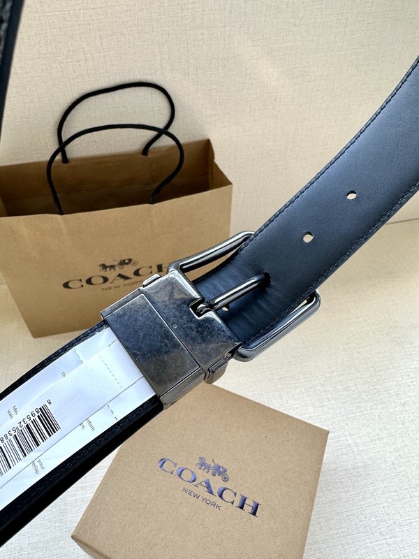 COACH 양면 스포츠 송아지 가죽 커스터마이즈 벨트 001-219608