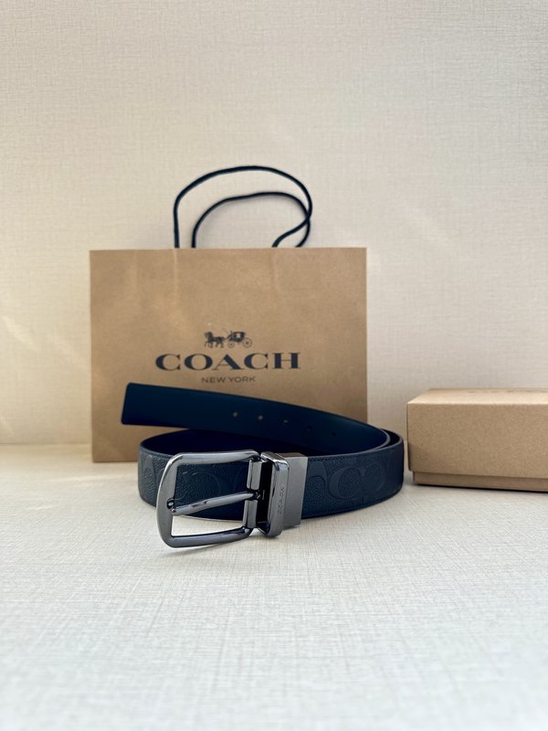 COACH 양면 스포츠 송아지 가죽 커스터마이즈 벨트 001-219608