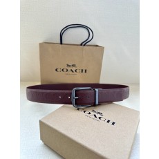 코치 양면 스포츠 송아지 가죽 벨트 3.7cm 폭 001-219609
