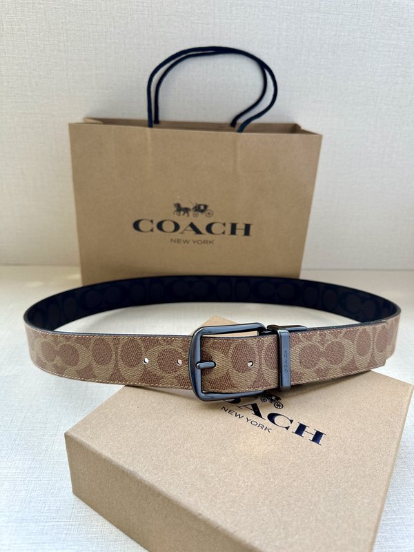 COACH 양면 스포츠 칼프스킨 벨트 3.7cm 001-219610