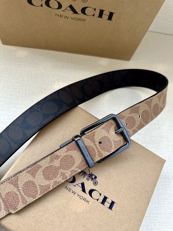 COACH 양면 스포츠 칼프스킨 벨트 3.7cm 001-219610