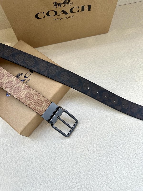 COACH 양면 스포츠 칼프스킨 벨트 3.7cm 001-219610