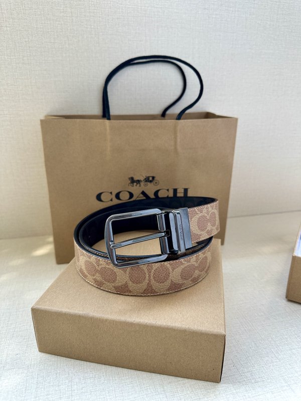 COACH 양면 스포츠 칼프스킨 벨트 3.7cm 001-219610