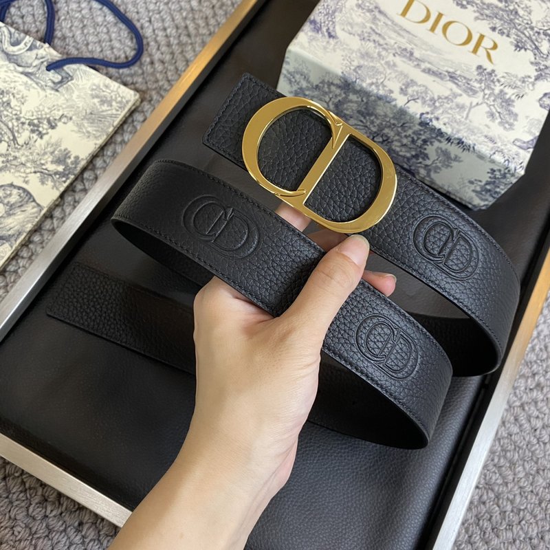 디올 DIOR 클래식 CD 버클 소 가죽 벨트 001-219615