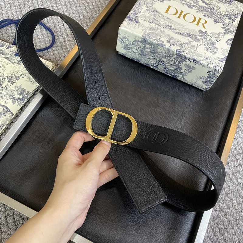 디올 DIOR 클래식 CD 버클 소 가죽 벨트 001-219615