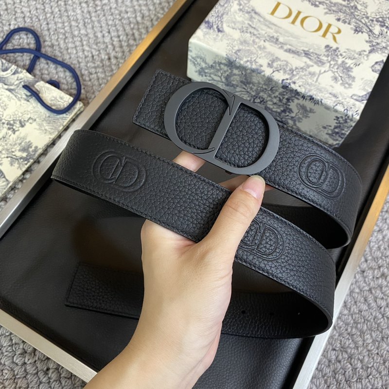 디올 DIOR 클래식 CD 버클 소 가죽 벨트 001-219616