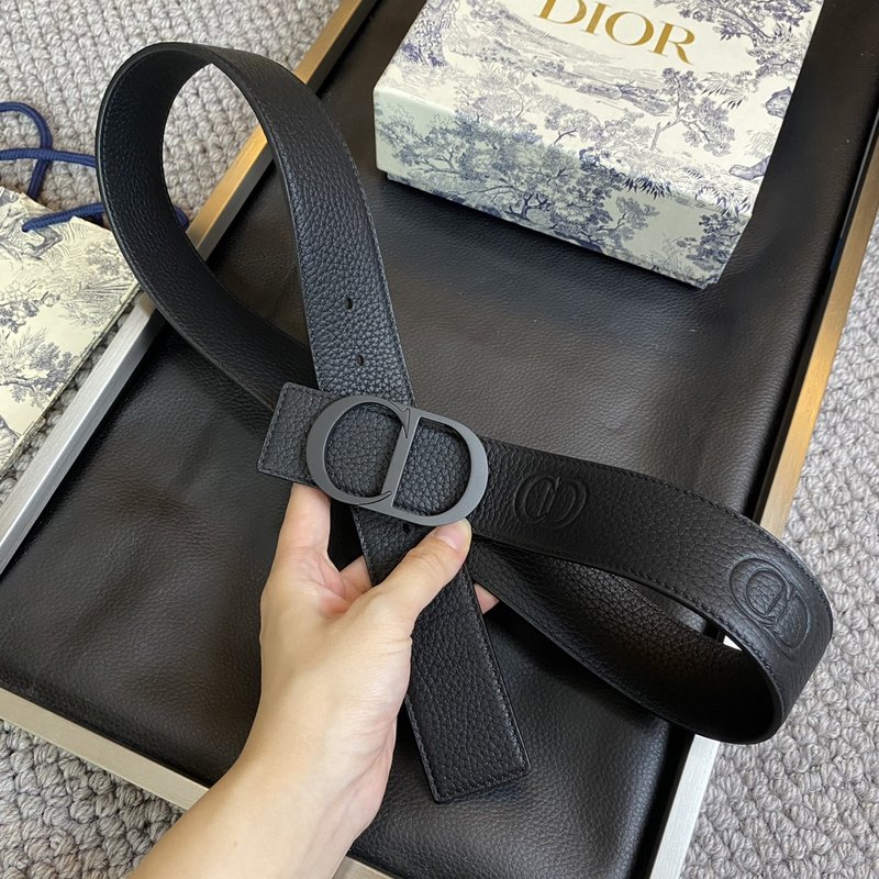 디올 DIOR 클래식 CD 버클 소 가죽 벨트 001-219616