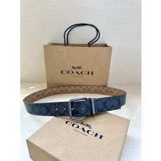 COACH 양면 송아지 가죽 벨트 3.7cm 001-219620