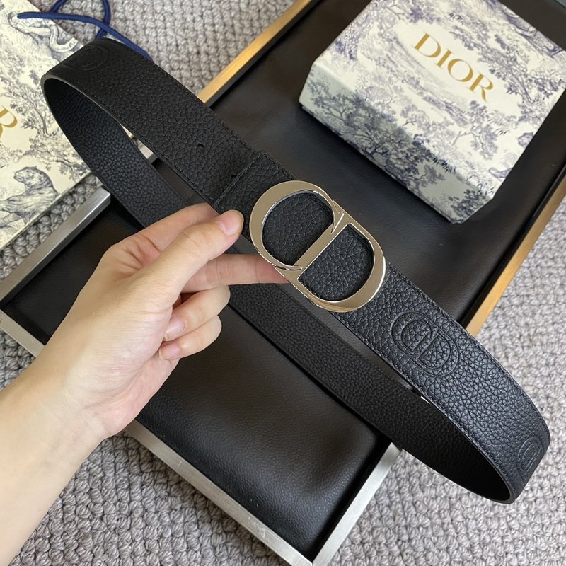 디올 DIOR 클래식 CD 버클 소 가죽 벨트 001-219621