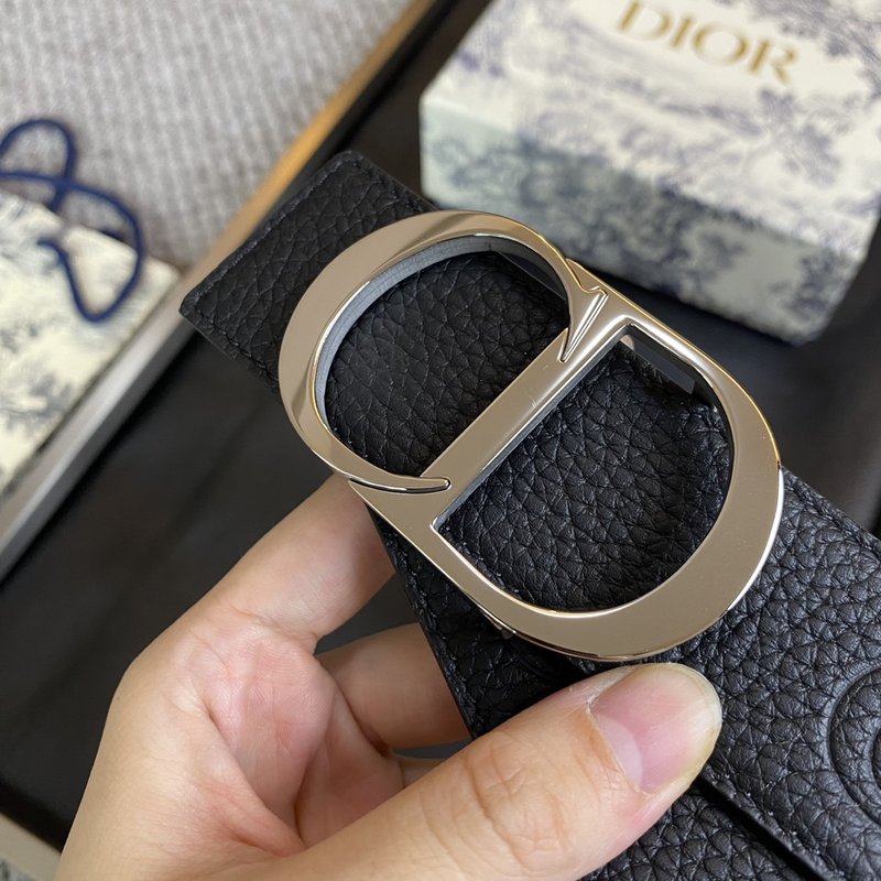 디올 DIOR 클래식 CD 버클 소 가죽 벨트 001-219621
