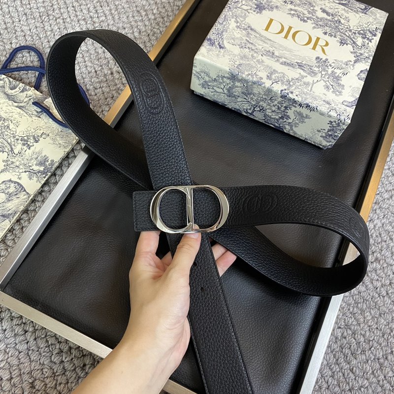 디올 DIOR 클래식 CD 버클 소 가죽 벨트 001-219621