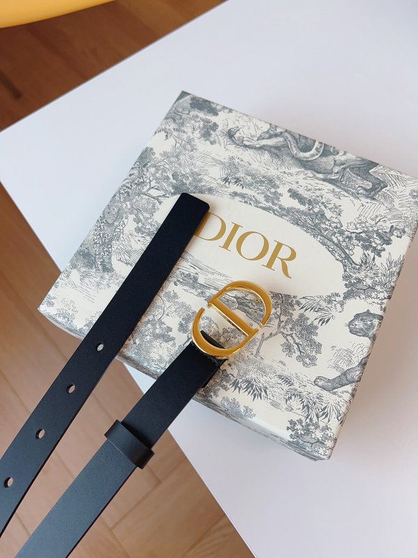 디올 DIOR 클래식 새들 벨트 블랙 골드 버클 001-219645