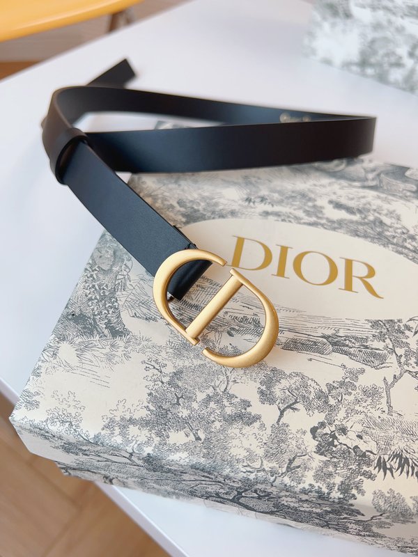 디올 Dior 새들 벨트 소가죽 빈티지 골드 버클 001-219646