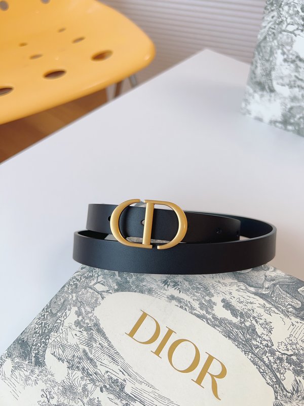 디올 Dior 새들 벨트 소가죽 빈티지 골드 버클 001-219646