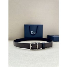 디올 Dior 블랙 양면 가죽 벨트 버클 001-219653