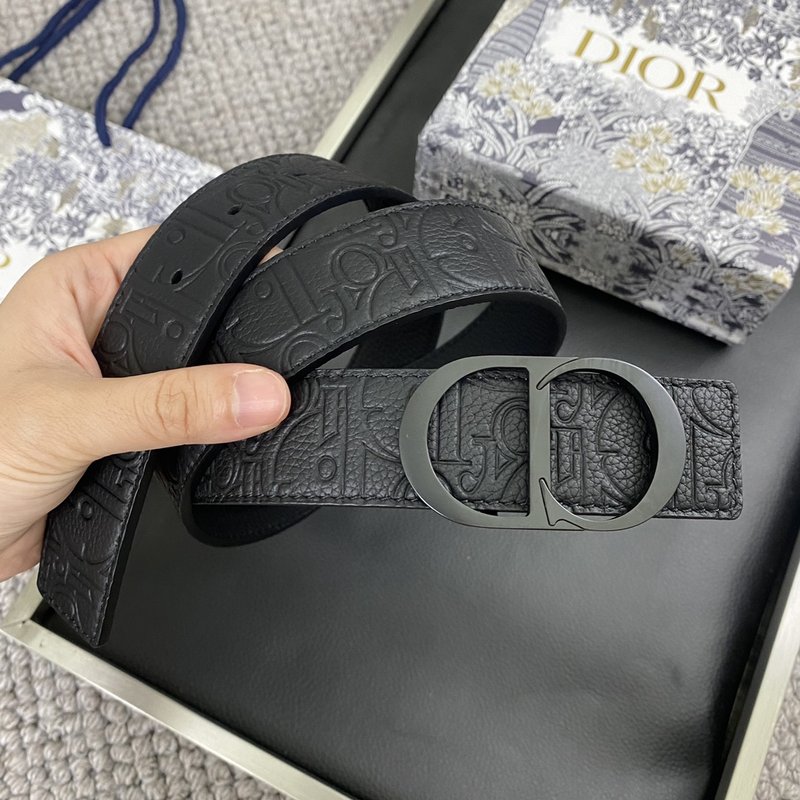 디올 DIOR 클래식 CD 버클 소 가죽 벨트 001-219673