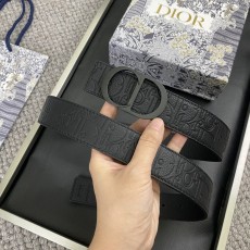 디올 DIOR 클래식 CD 버클 소 가죽 벨트 001-219673