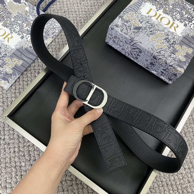 디올 DIOR 클래식 CD 버클 소 가죽 벨트 001-219674