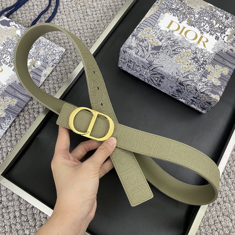 디올 Dior 신규 가죽 레터 벨트 3.5CM 001-219679