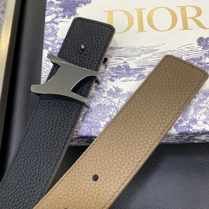 디올 DIOR 클래식 레터 캔버스 스틸 버클 벨트 001-219680