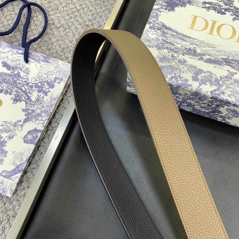디올 DIOR 클래식 레터 캔버스 스틸 버클 벨트 001-219680