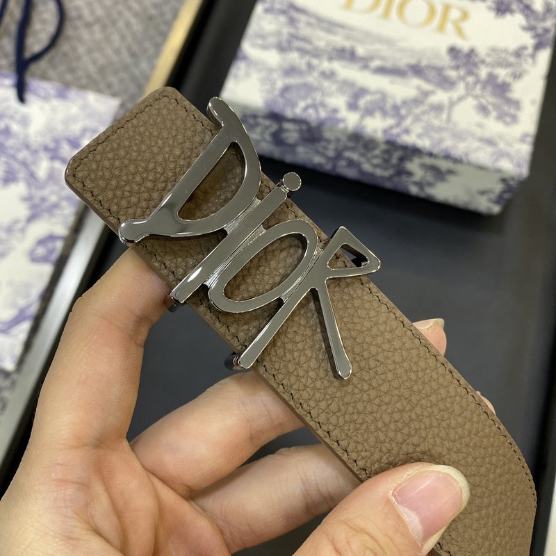 디올 DIOR 클래식 레터 캔버스 스틸 버클 벨트 001-219680