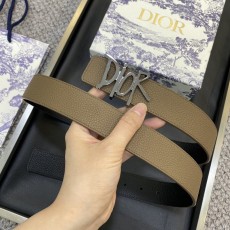 디올 DIOR 클래식 레터 캔버스 스틸 버클 벨트 001-219680