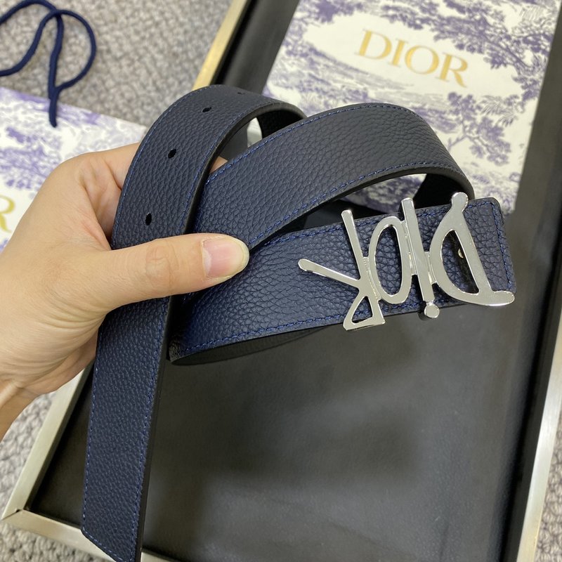 디올 DIOR 클래식 CD 버클 소 가죽 벨트 001-219682