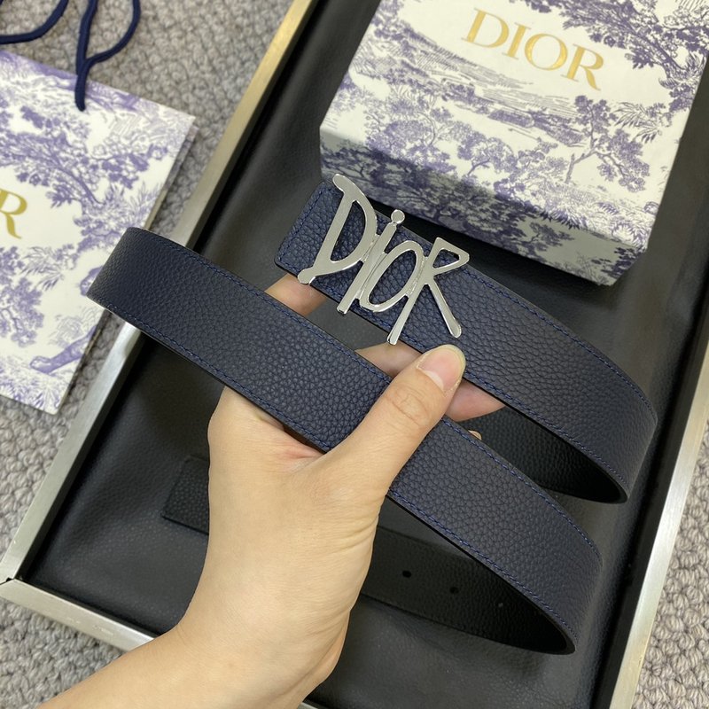디올 DIOR 클래식 CD 버클 소 가죽 벨트 001-219682
