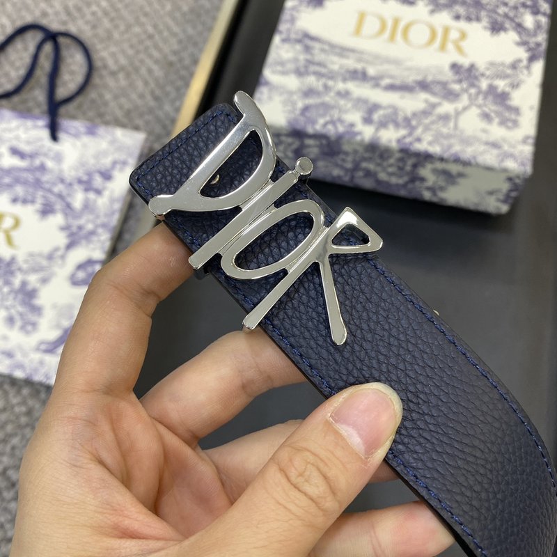 디올 DIOR 클래식 CD 버클 소 가죽 벨트 001-219682