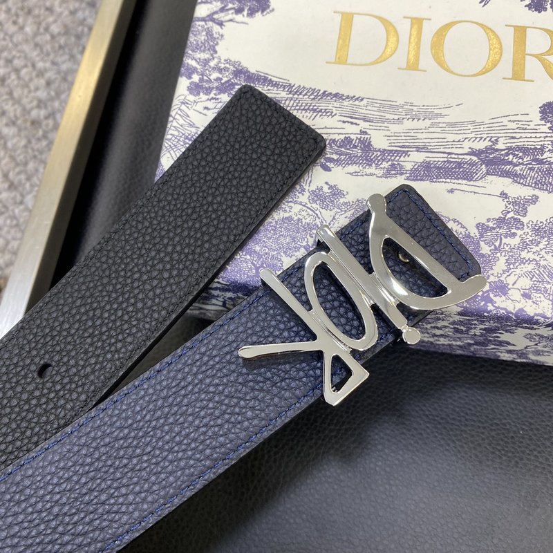 디올 DIOR 클래식 CD 버클 소 가죽 벨트 001-219682