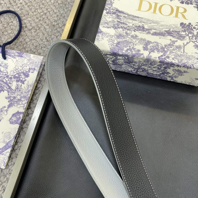 디올 DIOR 클래식 CD 버클 소 가죽 벨트 001-219683