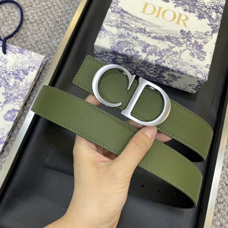 디올 DIOR 클래식 CD 버클 가죽 벨트 001-219685