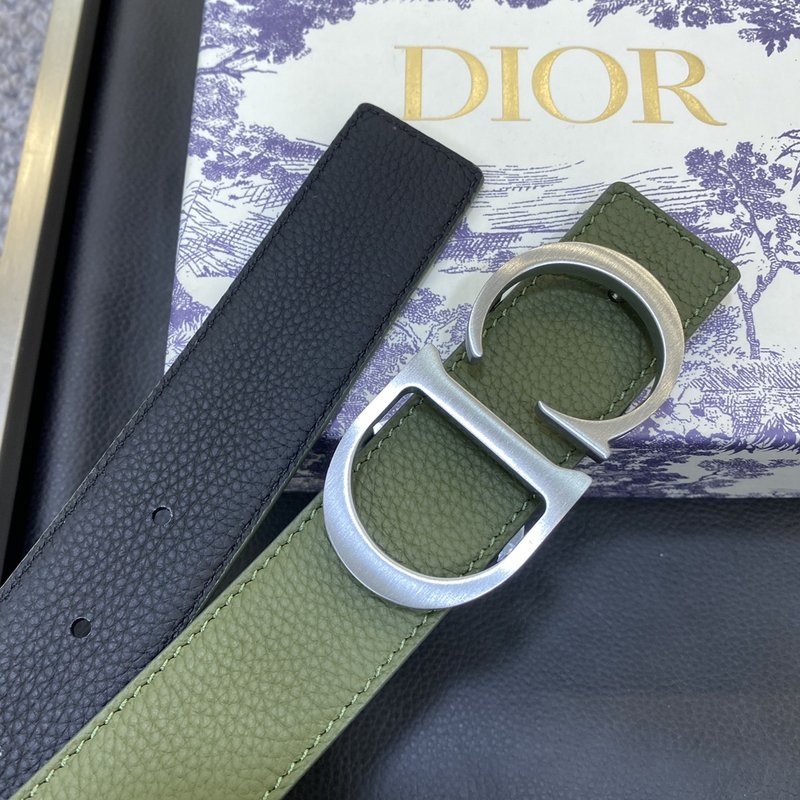 디올 DIOR 클래식 CD 버클 가죽 벨트 001-219685