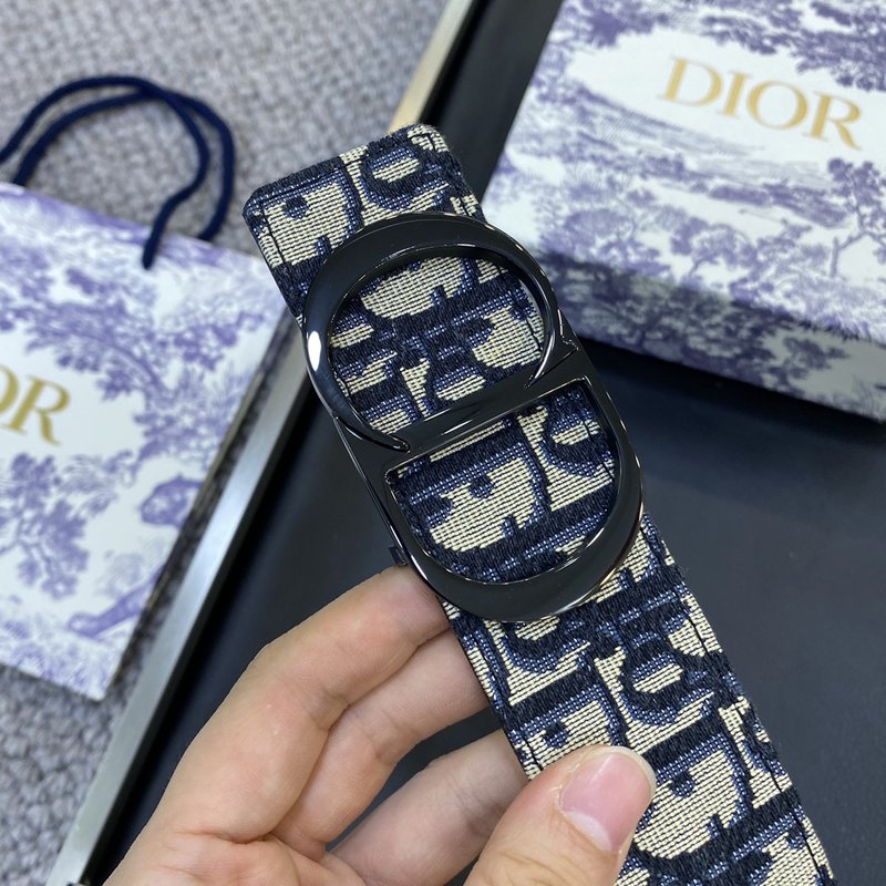 디올 Dior 클래식 CD 버클 소 가죽 벨트 3.8C 001-219689