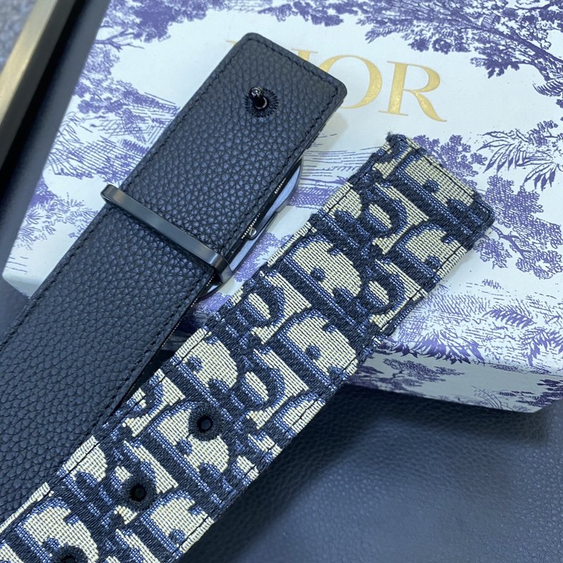 디올 Dior 클래식 CD 버클 소 가죽 벨트 3.8C 001-219689