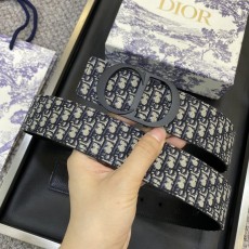 디올 DIOR 클래식 레터 패브릭 가죽 벨트 3.8CM 001-219690