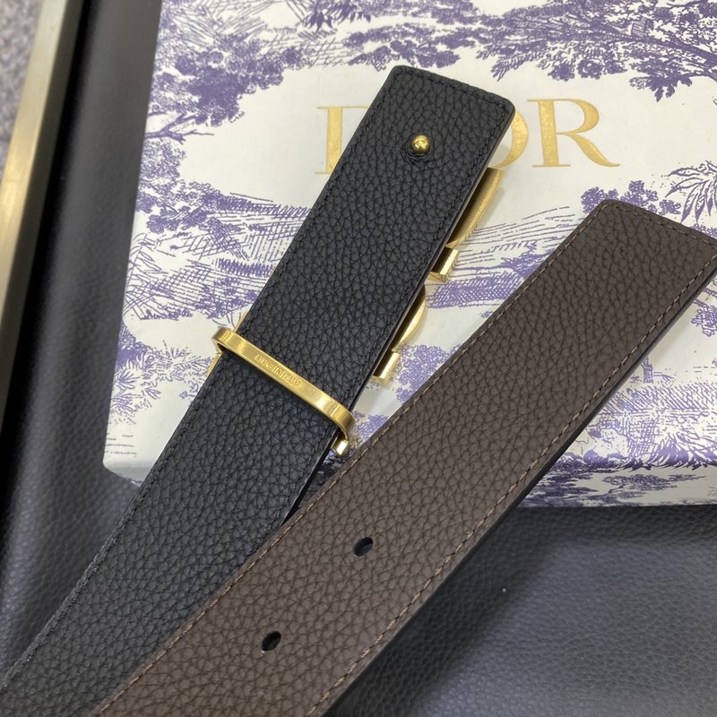 디올 DIOR 클래식 로고 버클 소가죽 벨트 001-219694