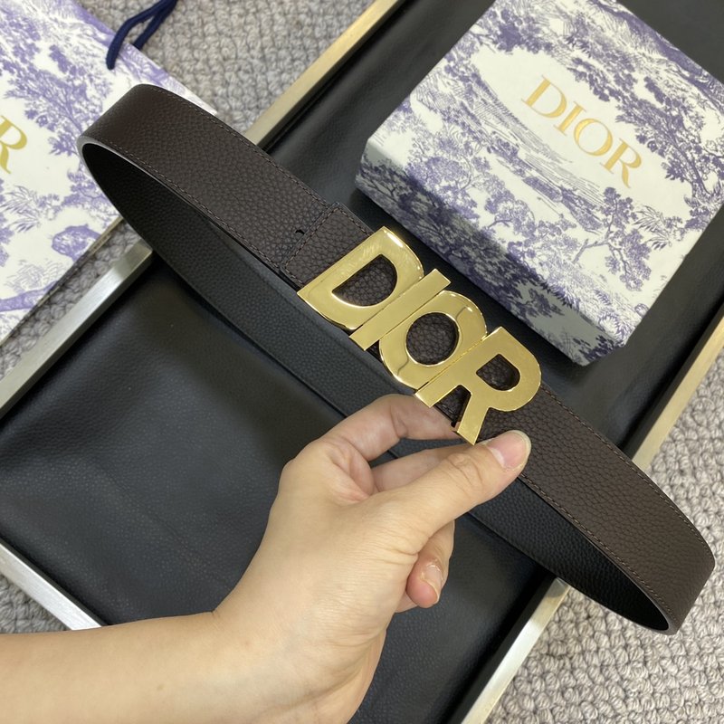 디올 DIOR 클래식 로고 버클 소가죽 벨트 001-219694