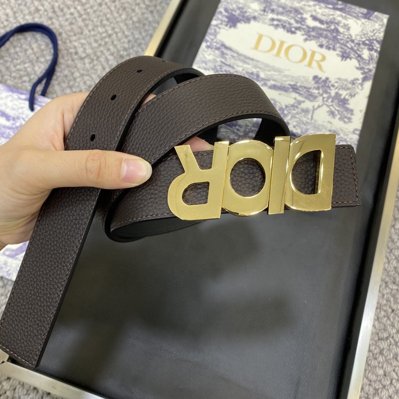 디올 DIOR 클래식 로고 버클 소가죽 벨트 001-219694